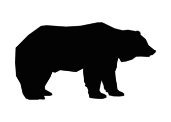 vector bear silhouette
