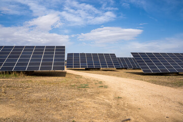 Solar panel, photovoltaic, alternative source of electricity - concept of sustainable resources and ecological energy