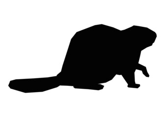 Beaver animal - vector illustration

