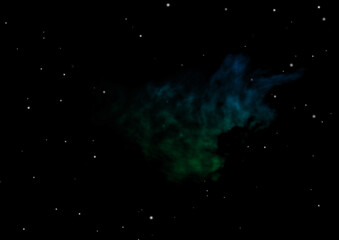 Small part of an infinite star field.