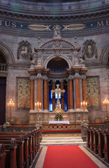 Fototapeta premium Die Frederikskirche in Kopenhagen. Frederiks Kirken, Daenemark, Europa -- Frederik's Church in Copenhagen. Frederiks Kirken, Denmark, Europe 