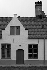 Traditional 17th century gabled housefront, originally almshouses called 