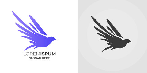 Eagle logo design vector illustration.Eagle logo design template 
