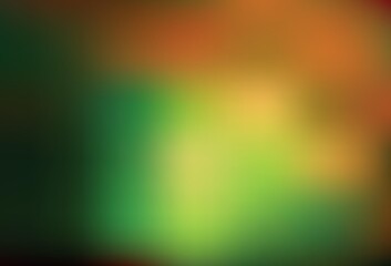 Dark Orange vector colorful blur backdrop.