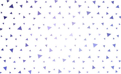 Fototapeta na wymiar Light Purple vector shining triangular layout. Elegant bright polygonal illustration with gradient. Best triangular design for your business.
