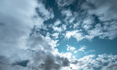 clouds in a blue sky