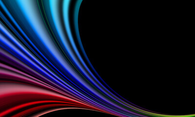 Abstract colorful fluid wave design
