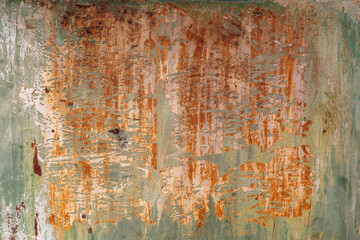 Painted Colorful Old Weathered Concrete Wall Texture	