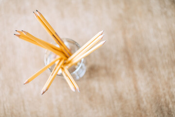 pencils in cup