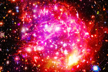 Fototapeta premium Gorgeous galaxy and stars. The elements of this image furnished by NASA.