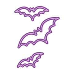 halloween bats design, happy holiday and scary theme Vector illustration