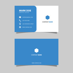 Modern Creative Geometric and Clean Business Card Vector Template.