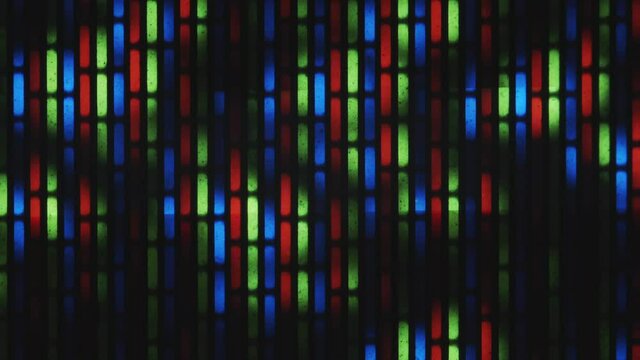 Macro shot of TV LCD matrix