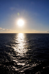 sunset over the sea