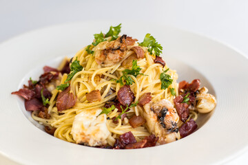 pasta with meat and vegetables