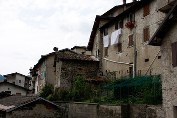 Bergdorf Magasa in Norditalien.. Lombardei, Italen, Europa