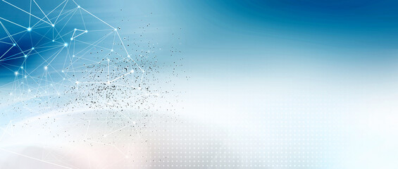 netzwerk linien punkte verlauf formen freiraum