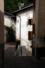 Bergdorf Magasa in Norditalien.. Lombardei, Italen, Europa