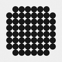 Abstract Cross Pattern Dots Logo generative computational art illustration