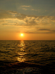 sunset over the ocean