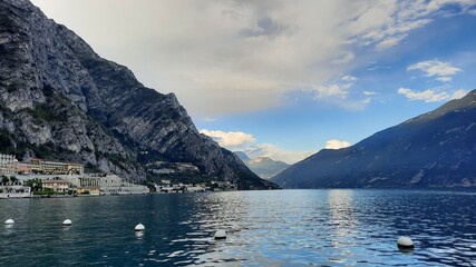 Limone sul garda village, beatiful lake of Italy Lago di Garda