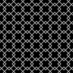 Fototapeta premium Abstract geometric seamless pattern. White rhombus on black background . Simple style. Modern minimalistic design for decorations backdrop.