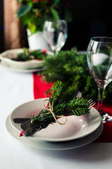 Family together Christmas celebration concept