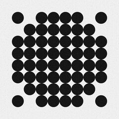 Abstract Cross Pattern Dots Logo generative computational art illustration