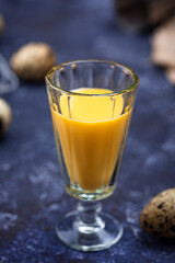 Glass of sweet egg liquor