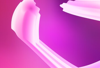 Light Pink vector pattern with bent lines.