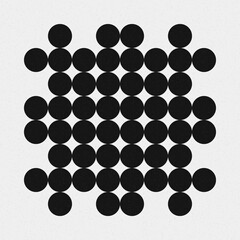 Abstract Cross Pattern Dots Logo generative computational art illustration