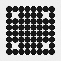 Abstract Cross Pattern Dots Logo generative computational art illustration