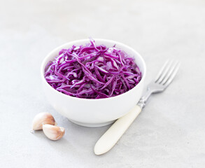 red cabbage on a plate