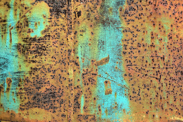 Rusted metal textured background