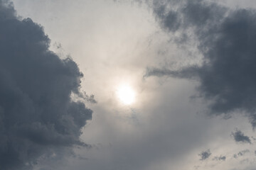 Fototapeta premium Amazing beautiful sky with clouds - With sun