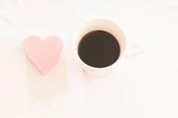 cup of coffee with heart