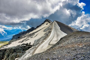 Wanderweg zwischen Piz Segnas und Piz Sardona, Unesco Welterbe Sardona