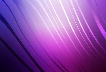 Light Purple, Pink vector template with curved lines.