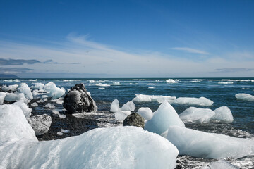 Eisberge in Island 