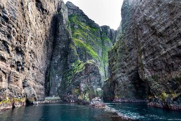 Vestmanna cliffs in the Faroe Islands