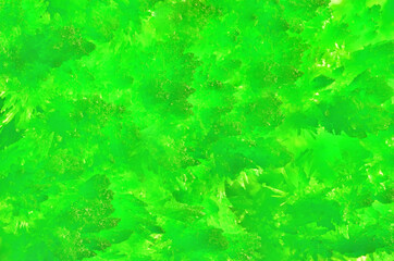 bright green polycrystal background macro