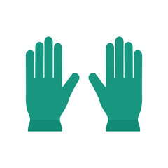 Obraz premium garden gloves flat style icon vector design