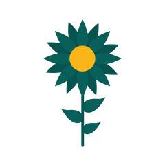 flower flat style icon vector design