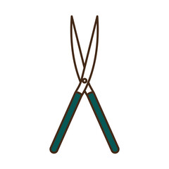 garden pliers line and fill style icon vector design