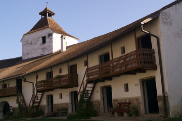 Inside the church fortressof Harman, Brasov, Transylvania, Romania; construction of the 13th century	