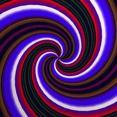 Swirling radial pattern background. Converging psychadelic scalable stripes.