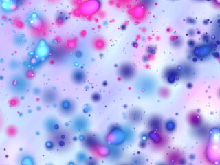Multicolored cheerful abstract background with dispersed colorful drops