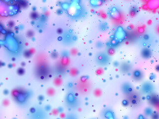 Multicolored cheerful abstract background with dispersed colorful drops
