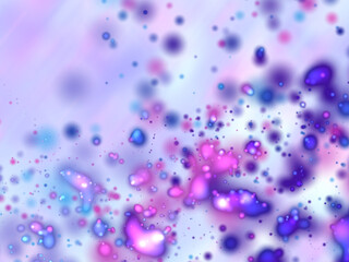 Multicolored cheerful abstract background with dispersed colorful drops