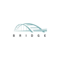 Bridge logo design vector template